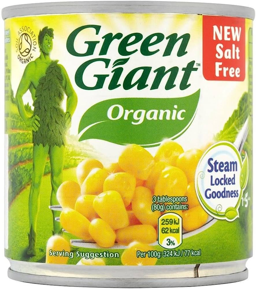 Green Giant organic sweetcorn