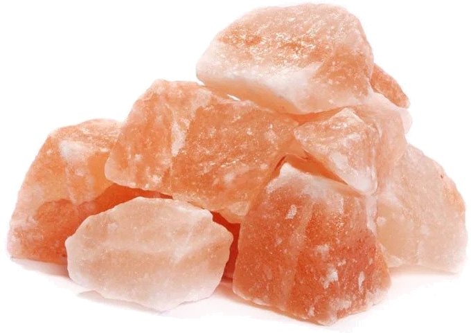 Himalayan pink salt rocks